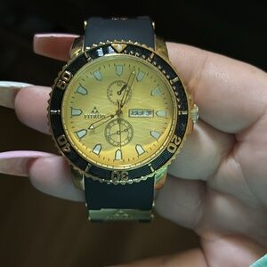 Fitron Gold and Black Watch
